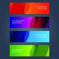 Fototapeta premium Vector Abstract design banner web template
