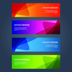 Fototapeta premium Vector Abstract design banner web template