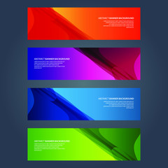 Fototapeta premium Vector Abstract design banner web template