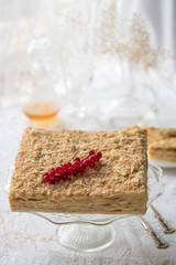 Layered Puff Pastry Cake, Napoleon