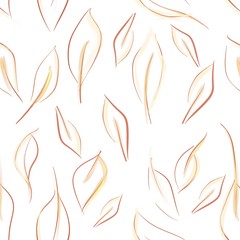 seamless pattern with leaves