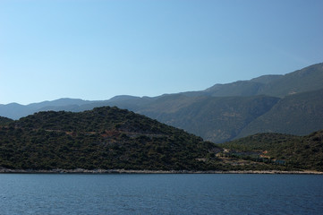 Obraz premium The high mountains of Kaş, Turkey