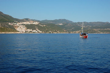 Obraz premium A view over Kaş, Turkey