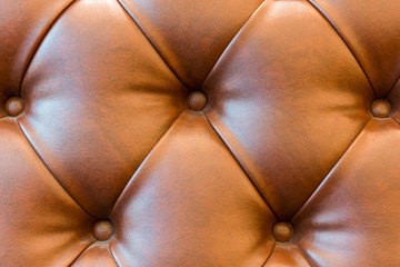Brown leather pattern close up