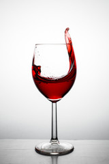 Red wine splash
