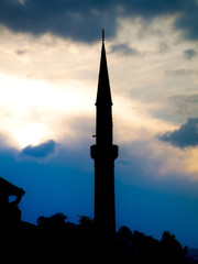 Obraz premium minaret at Sarajevo