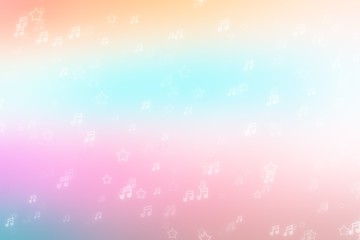 Music background light bokeh sound, single.