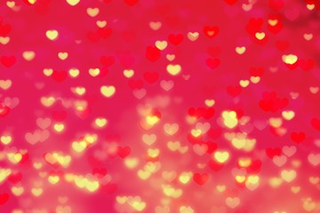 Light heart background abstract bokeh, texture.