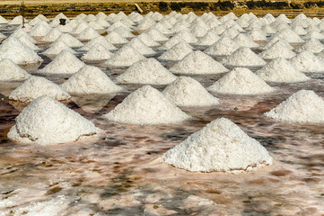 The salt flats of Trapani, Sicily, Italy
