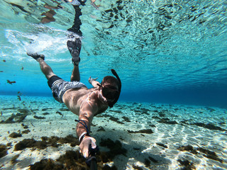 Underwater selfies