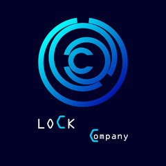 icon or logo template for lock company
