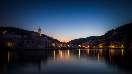 Fototapeta na wymiar Sunset in Brac - Croatia