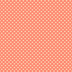 Retro seamless pattern with pink hearts. Valentines day background. Vector illustration for Valentine s Day 2017. EPS10.