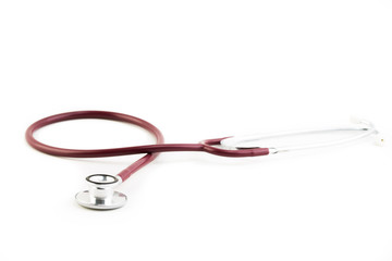 Stethoscope on white background