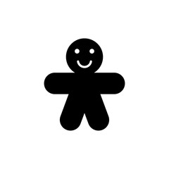 gingerbread man icon illustration isolated vector sign symbol