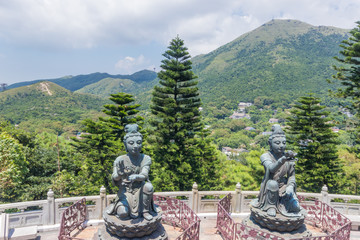 Fototapeta premium Hong Kong big Buddha on Lantau Island