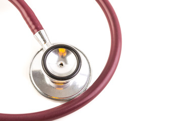 Stethoscope on white background