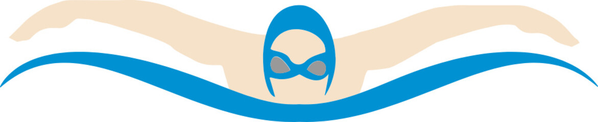 Butterfly Stroke Swimming