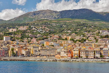 Fototapeta na wymiar View of Bastia, Corsica island, France.