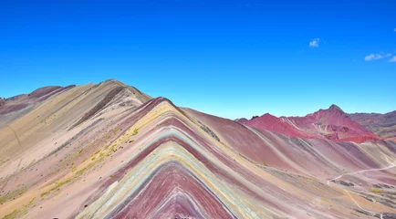 Papier Peint photo Vinicunca Rainbow Mountain près de Cusco, Pérou