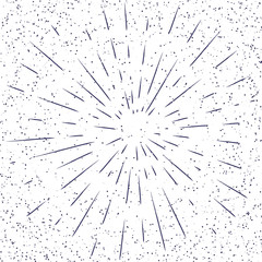 Obraz premium Vintage background with abstract sunburst and dots. Vector illustration. EPS10.