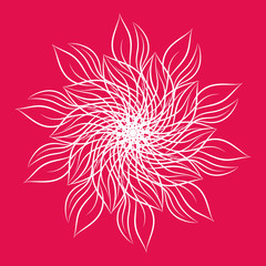 Mandala. Floral round ornament. Vector illustration.