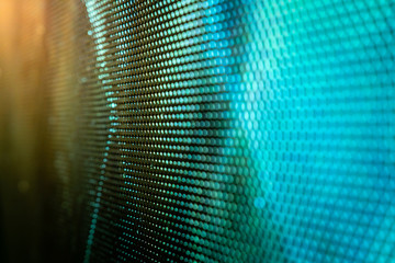 CloseUp LED blurred screen. LED soft focus background. abstract background ideal for design.