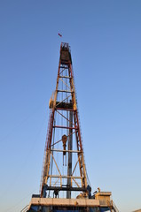 Fototapeta na wymiar The oil rig