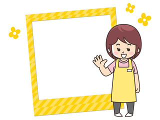 介護士の女性　写真フレーム