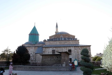 Fototapeta na wymiar green mosque konya