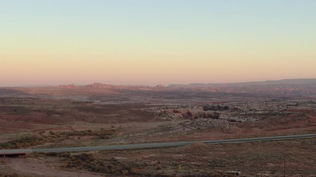 Seven Mile Canyon and Windows Section Aerial Shot from Outside Arches National Park