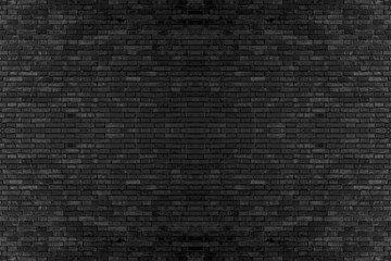 Black texture with brick wall for banner website or background.
