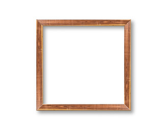 Rustic wooden frame mockup design
