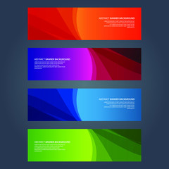 Naklejka premium Vector Abstract design banner web template