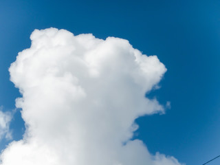  blacas clouds with blue background