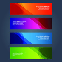 Fototapeta premium Vector Abstract design banner web template