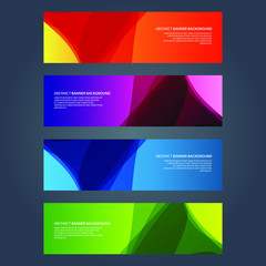 Fototapeta premium Vector Abstract design banner web template