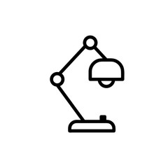Desk lamp icon Vector