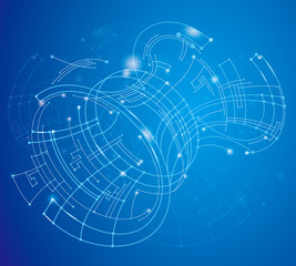 Abstract background design. Future virtual network concept.
