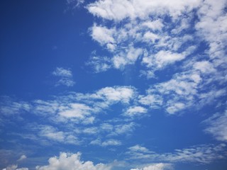 blue sky with clouds