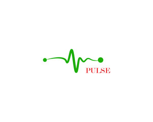 Design health medical heartbeat pulse line template