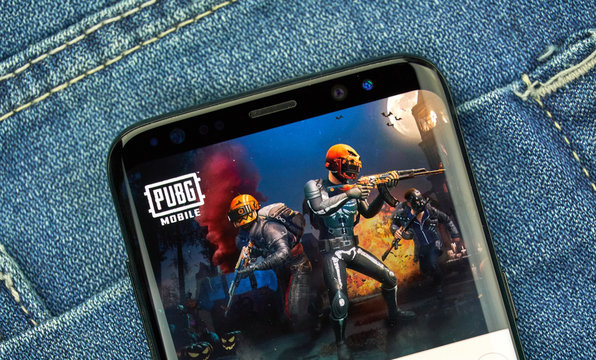 PUBG mobile app on Samsung s8.