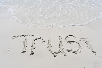 Trust written in the sand