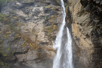 Reichenbach Falls, The famous beautiful waterfall on mountain and the end scene of Sherlock Holmes, Meiringen, Switzerland