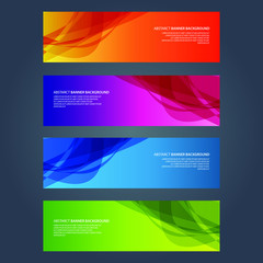Fototapeta premium Vector Abstract design banner web template