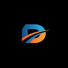 Letter design concept D for your business icon