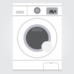 Washing machine icon. Equipment for the home and the service sector
