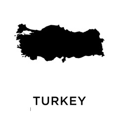 turkey map vector design template
