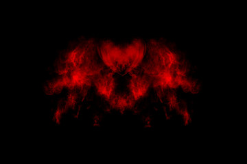 Textured Smoke, Abstract red