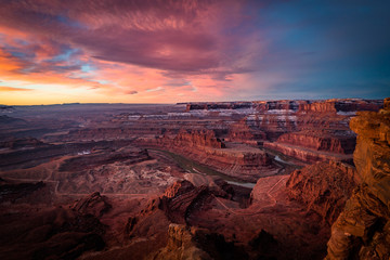 sunset in grand canyon